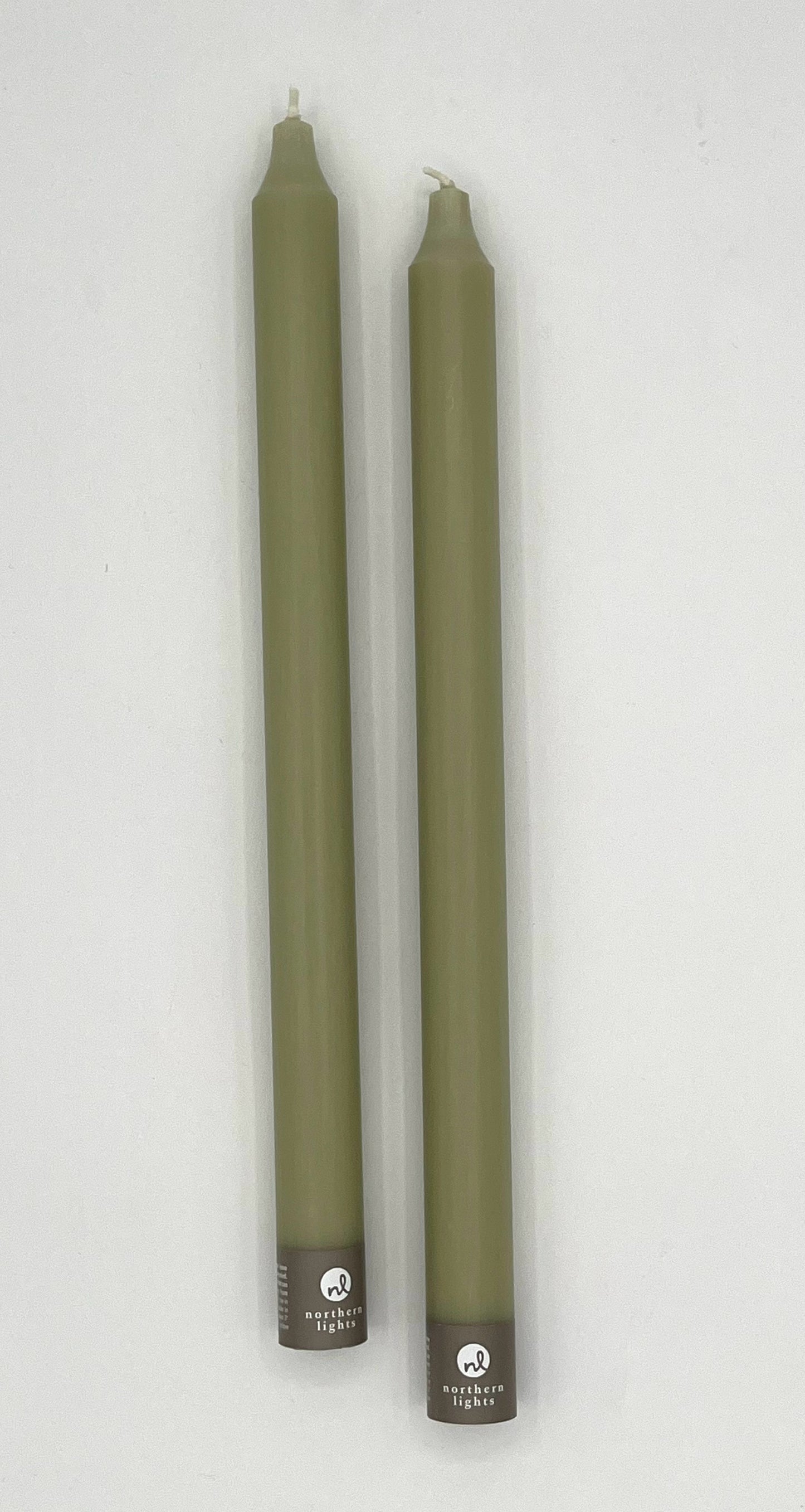 Sage Green Taper Candle