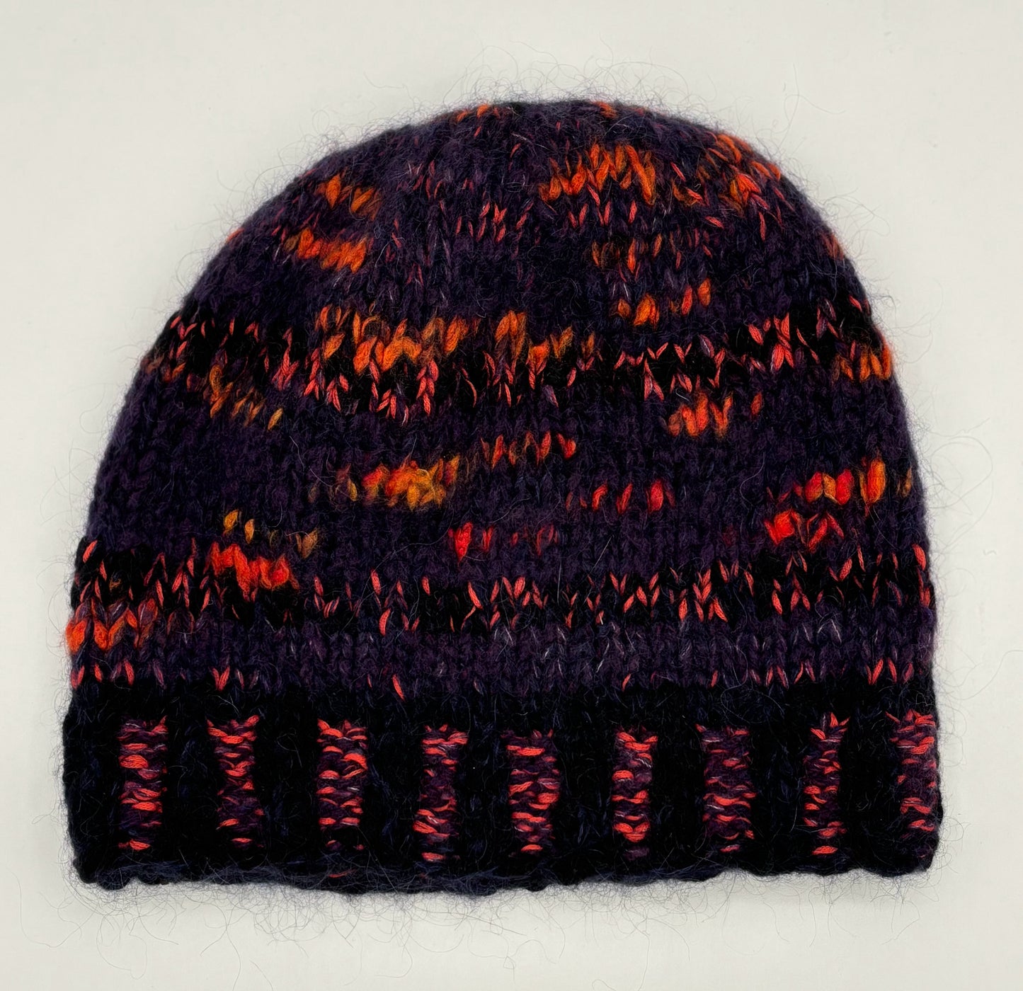 Adult M Purple Multi Cashmere Beanie