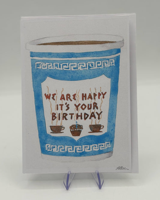 Birthday Coffee Card