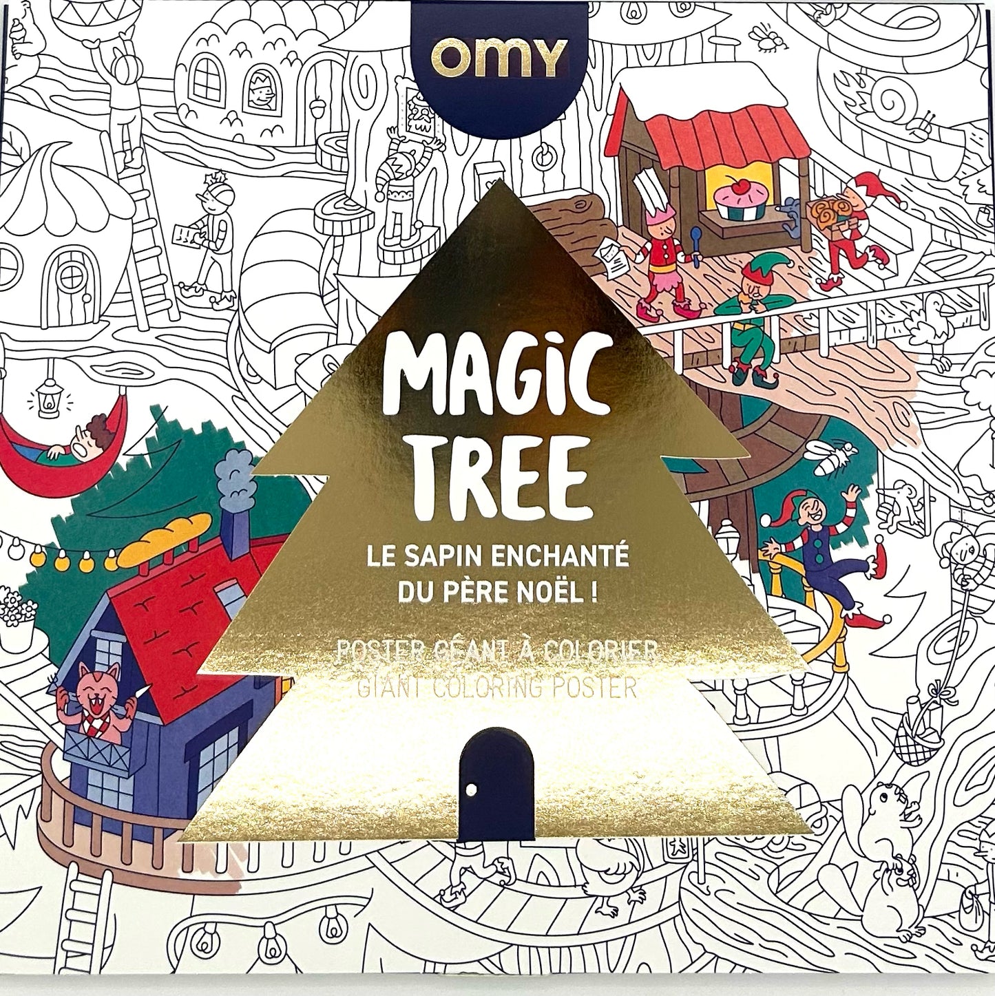 Magic Tree Coloring Poster