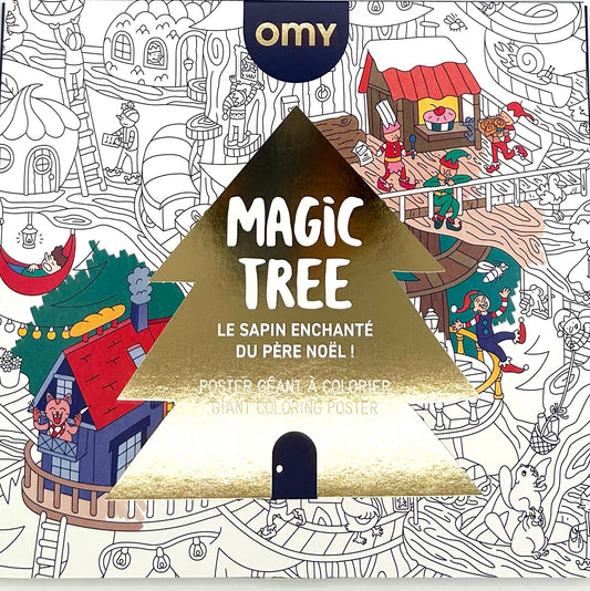 Magic Tree Coloring Poster