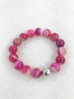 Pink Agate Bracelet