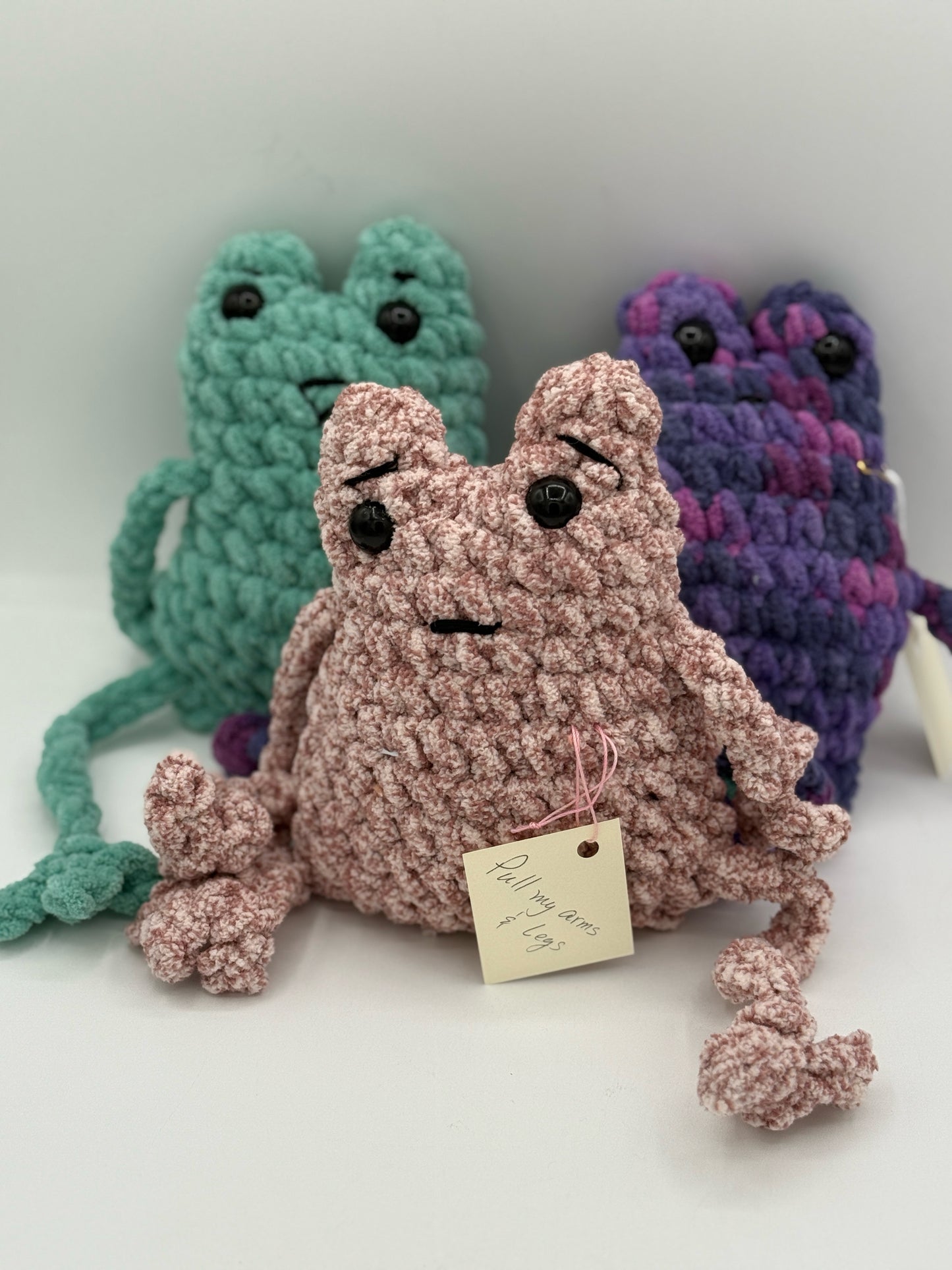 Crocheted Leggy Frog