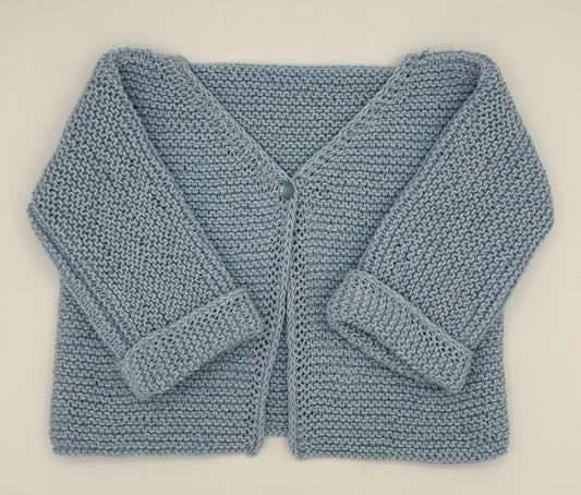 12 M Sweater - Cornflower Blue Peruvian Pima Cotton