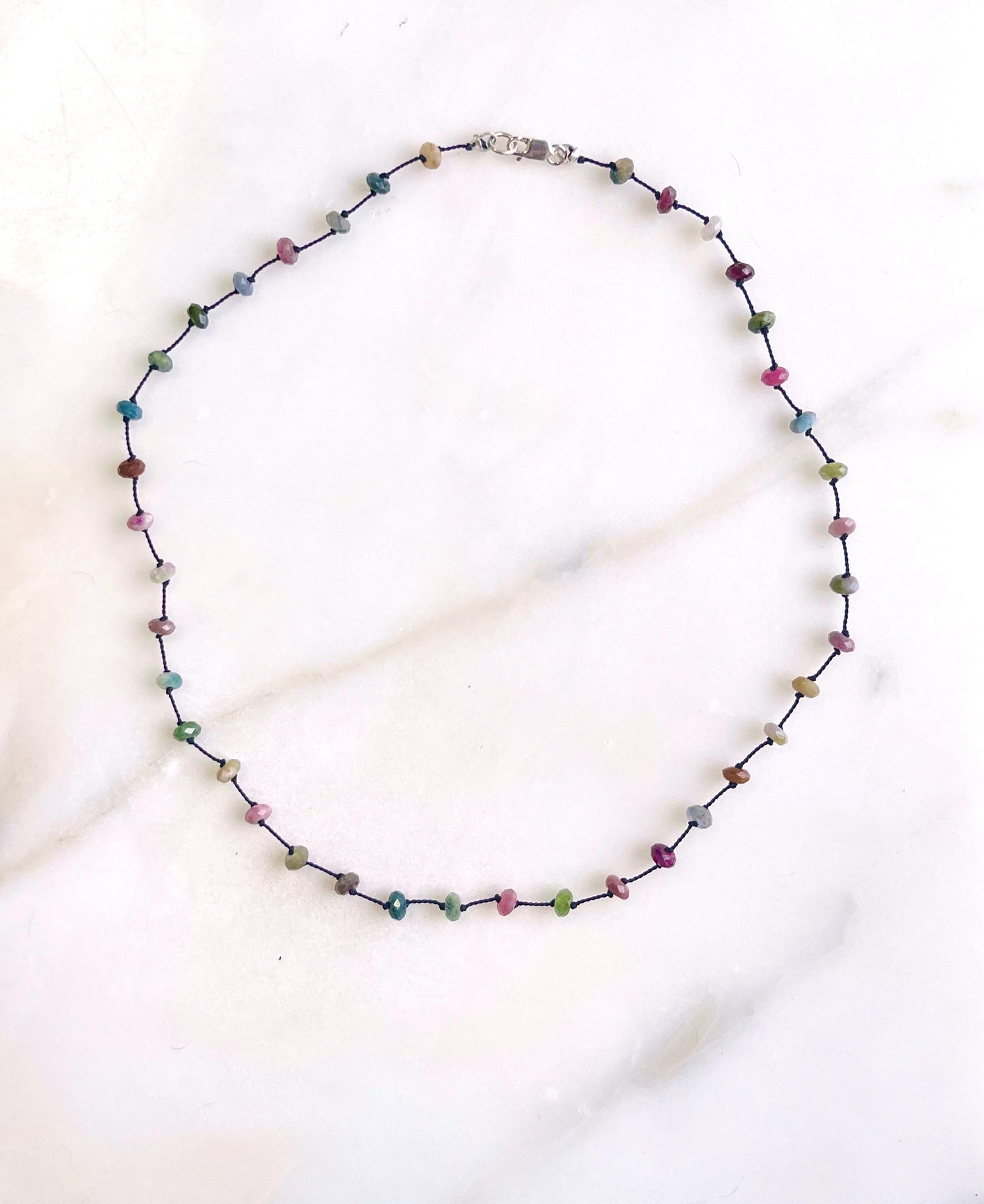 Tourmaline Knotted Necklace