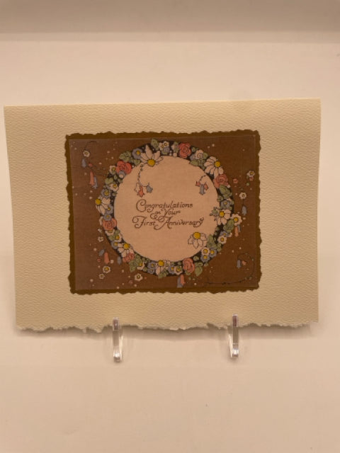 First Anniversary Card
