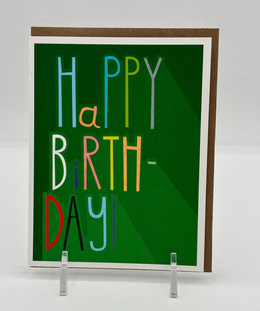 Colorful Type Birthday Card