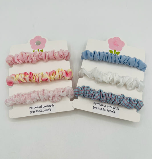 Pastel Scrunchie, set of 3
