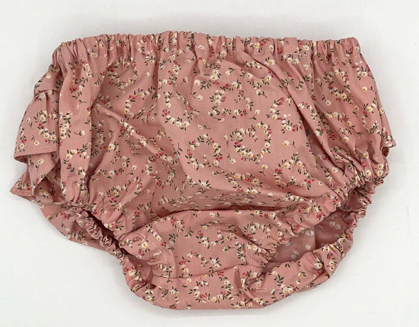 Nappy Cover w/Ruffle - Posy Heart