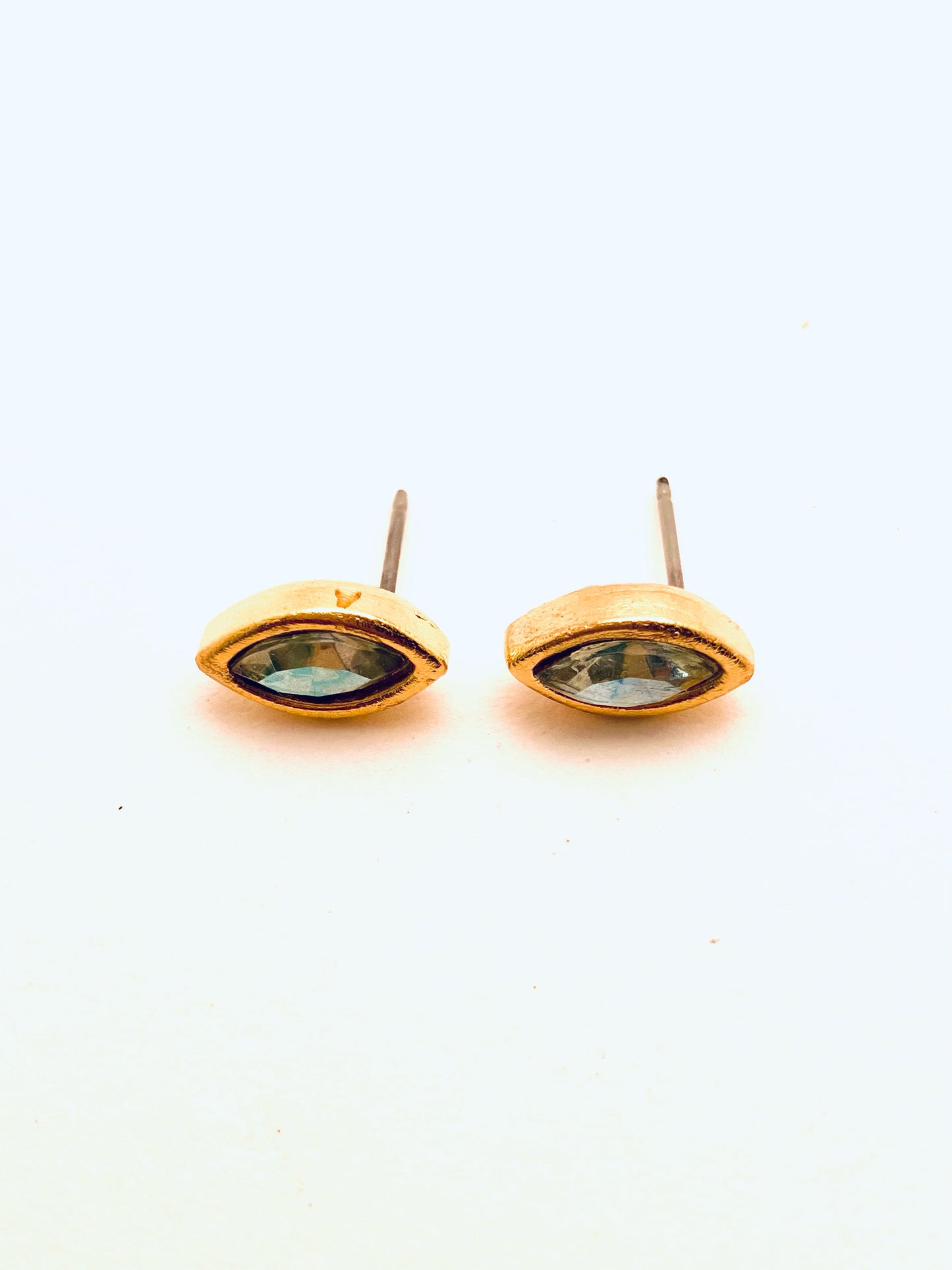 Marquise Studs Aqua