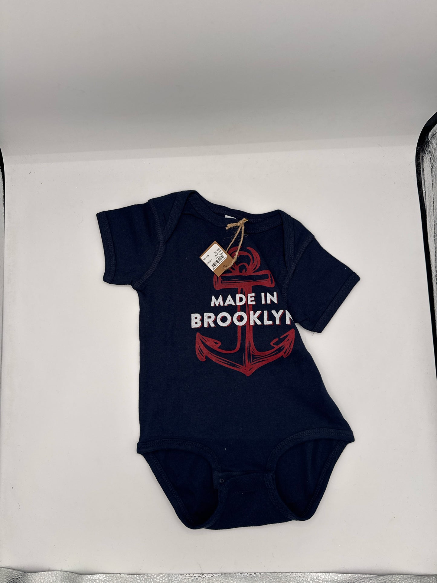 Anchor Made in Brooklyn Onesie Size 18M Navy