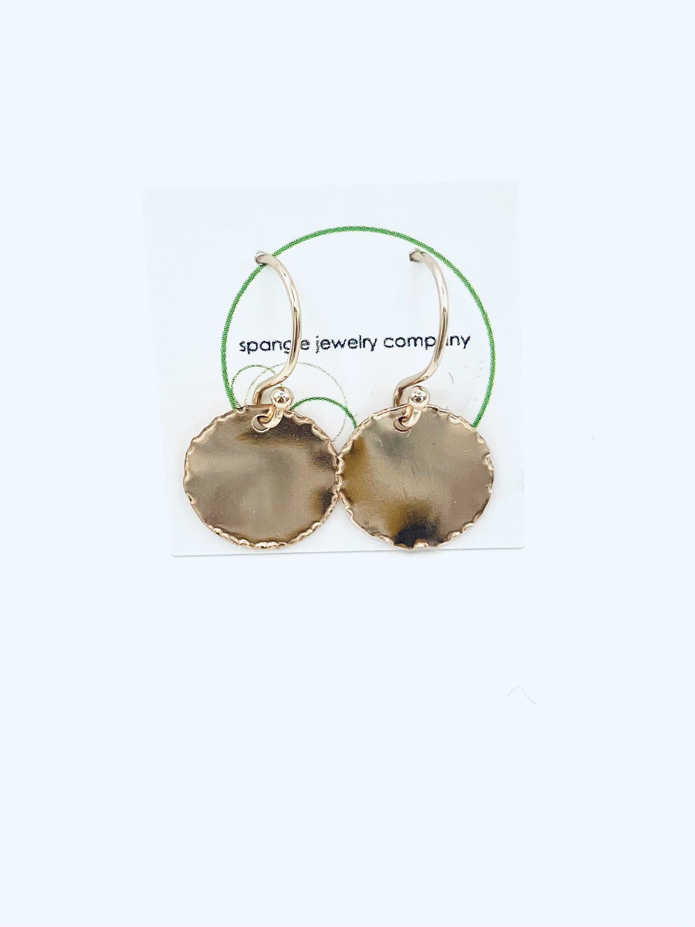 Hammered Disc Earrings