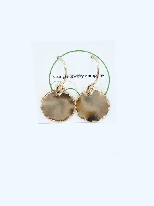 Hammered Disc Earrings