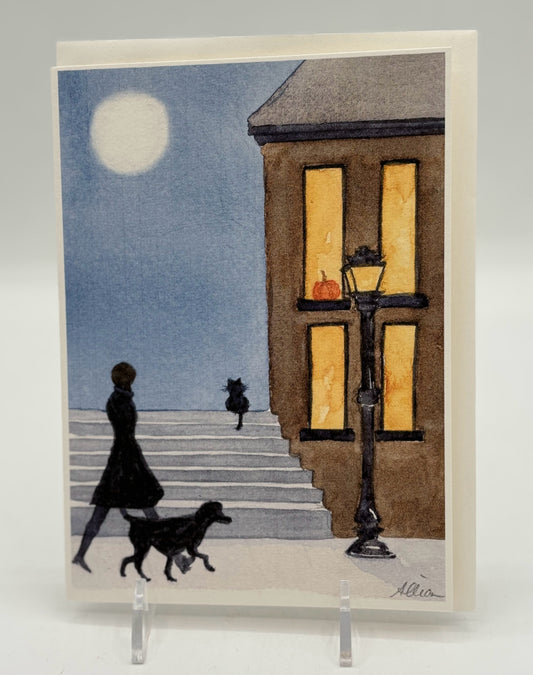 Fall Brownstone Card