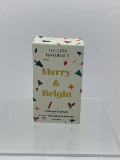 Holiday Shower Steamers - Merry & Bright - Spiced Orange and Cranberry