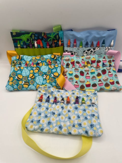 Crayon Tote With Note Pad