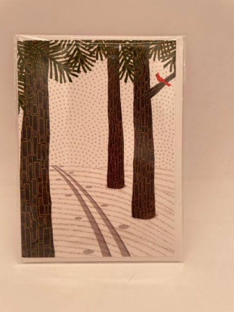 Ski Tracks Card