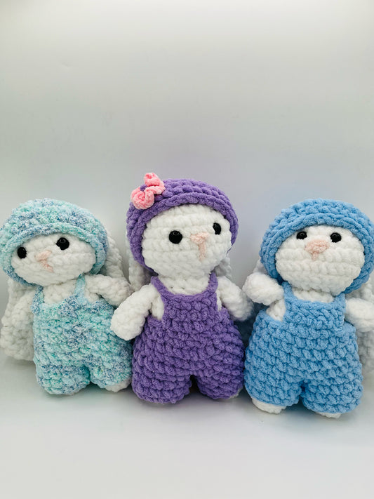 Bunny in a Hat and Overalls