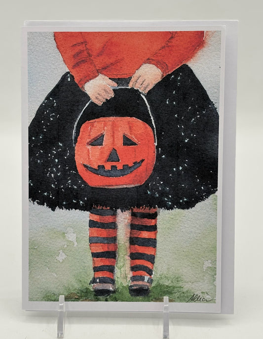 Halloween Girl Card