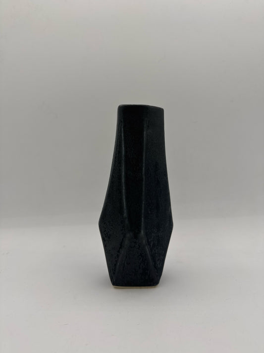 Small Jet Chisel Vase