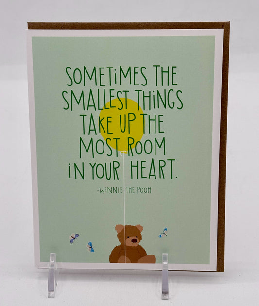 Winnie The Pooh Baby Card