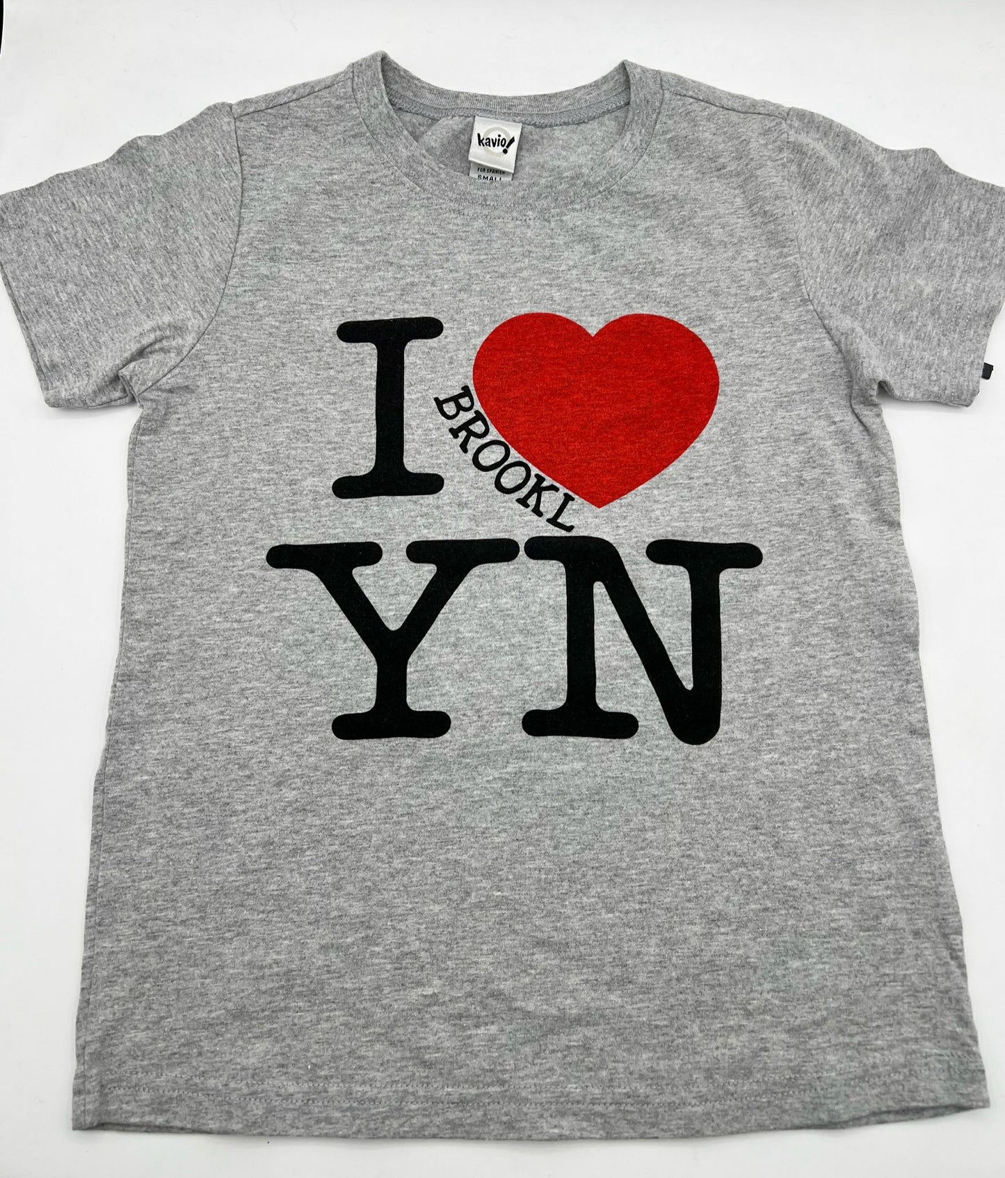 I <3 Brooklyn Gray T Youth  5T