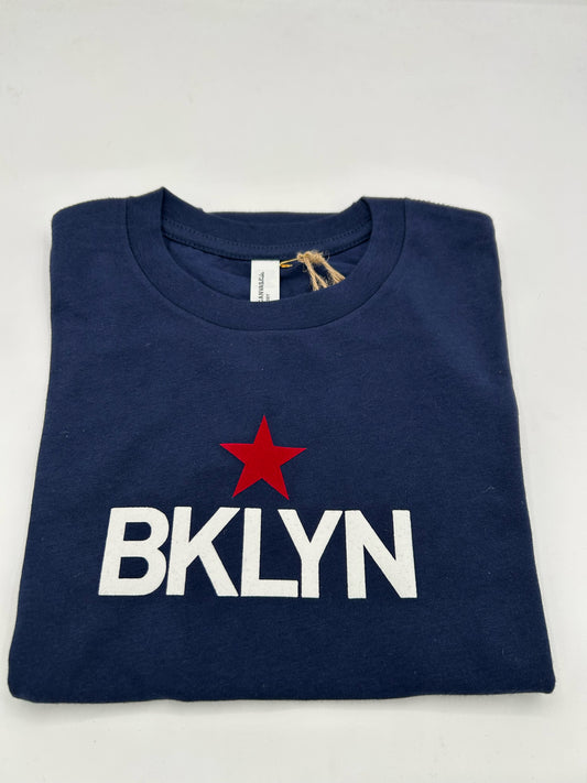 Brooklyn Star Youth Tee Red star on Navy size S