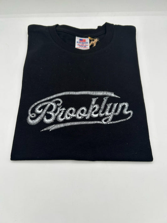 Brooklyn Script Adult T Black Size S