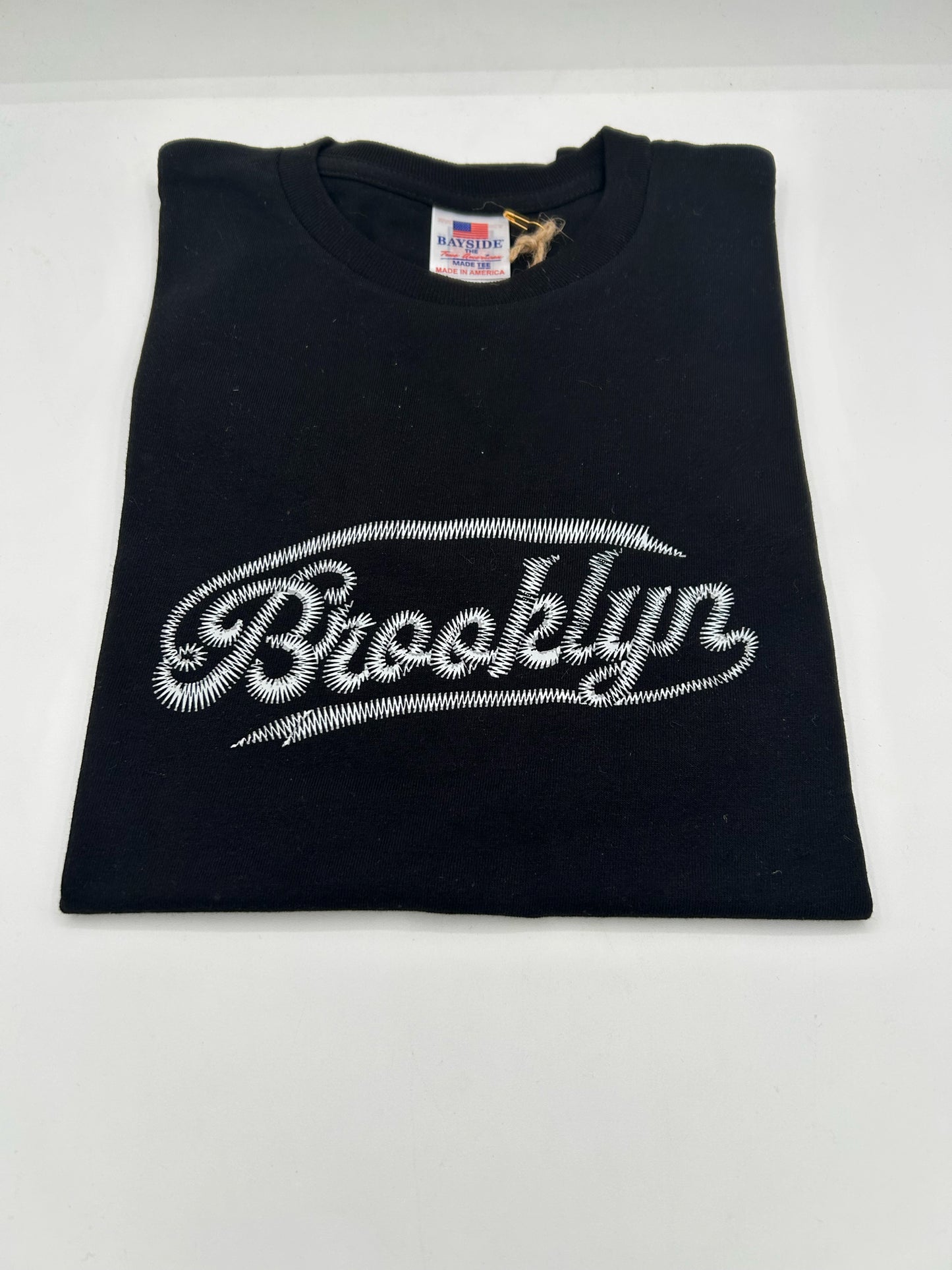 Brooklyn Script Adult T Black Size M