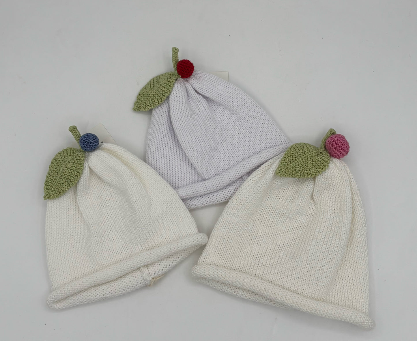 Assorted Baby Beanie with Leaf & Berry
