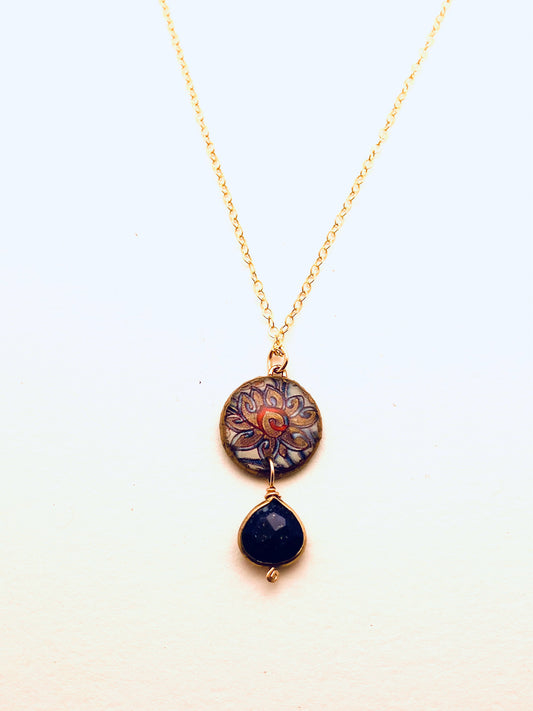 Dulcet Necklace with Lapis