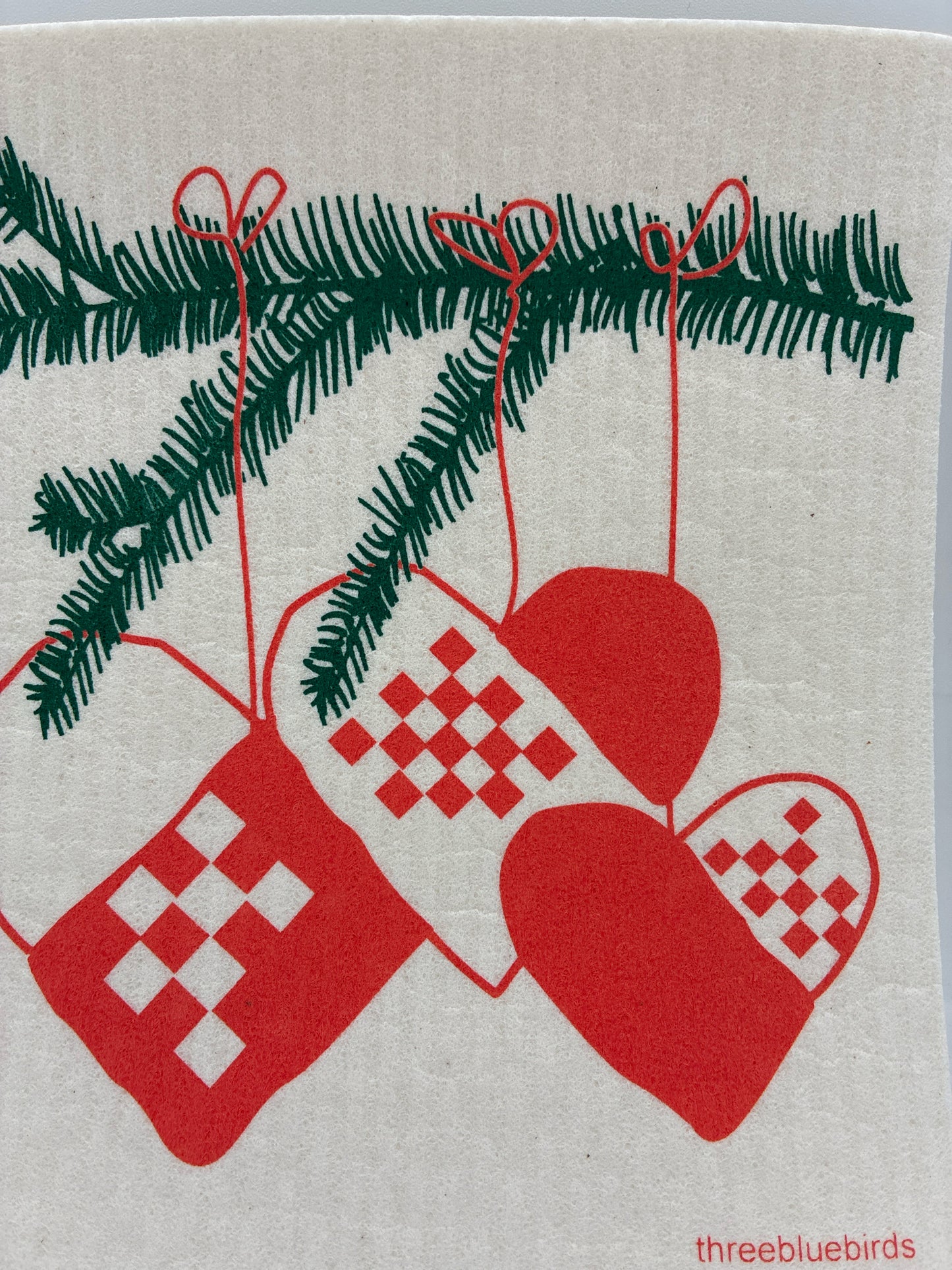 Nordic Hearts Swedish Dishcloth