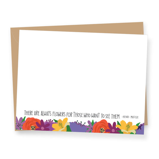 Henri Matisse Garden Quote Flat Boxed Cards
