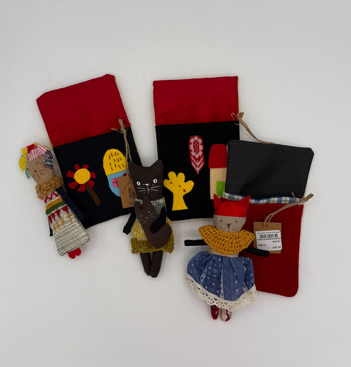 Doll in 7 in Felt Decorated Sleeping Bag