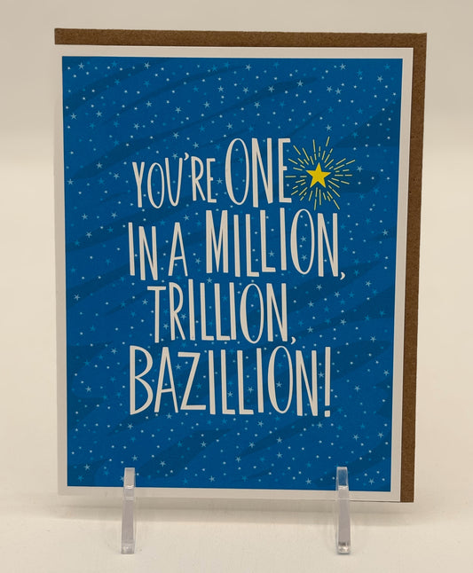 Million Bazillion Thanks Card