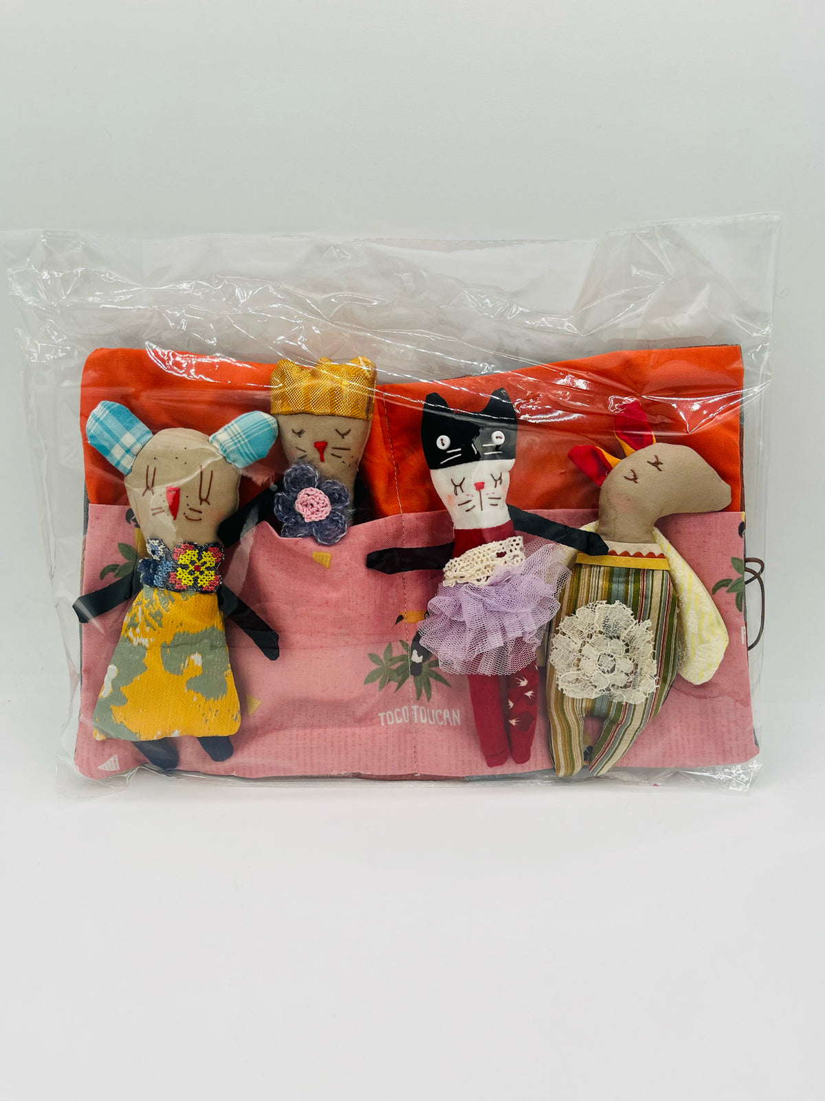 Sleepover Party with Four Dolls