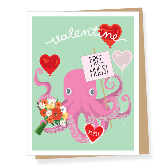Octopus Valentine's Cards