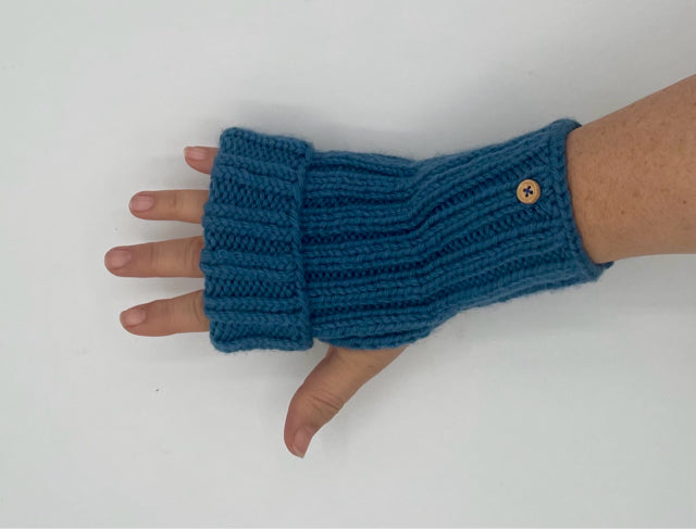 Acrylic Knit Fingerless Gloves