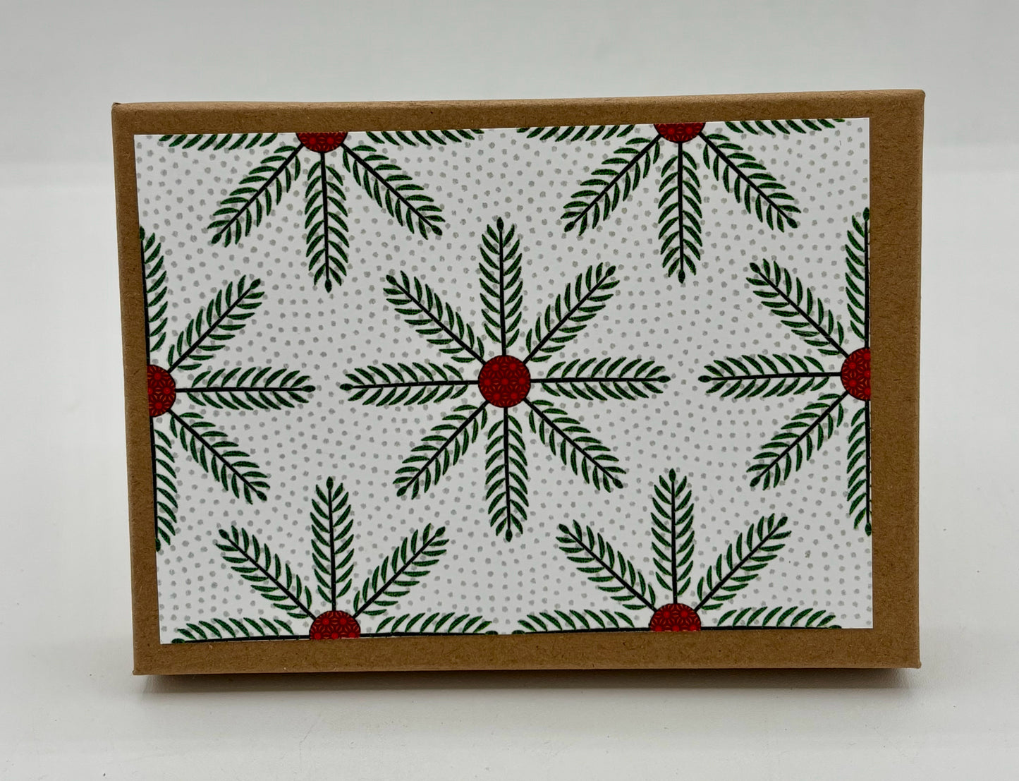 10 Christmans Fir Boxed Cards And Envelopes