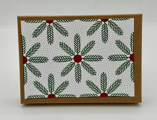 10 Christmans Fir Boxed Cards And Envelopes
