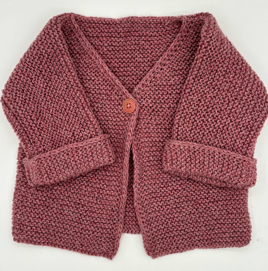6 M Sweater - Dusty Rose Cotton, Bamboo, and Hemp Blend