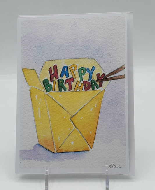 BirthdayTake-Out Yellow Card