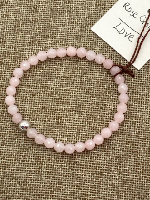 Faceted Rose Quartz Bracelet