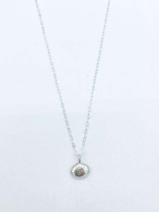 OFK Oval Sterling Silver Necklace