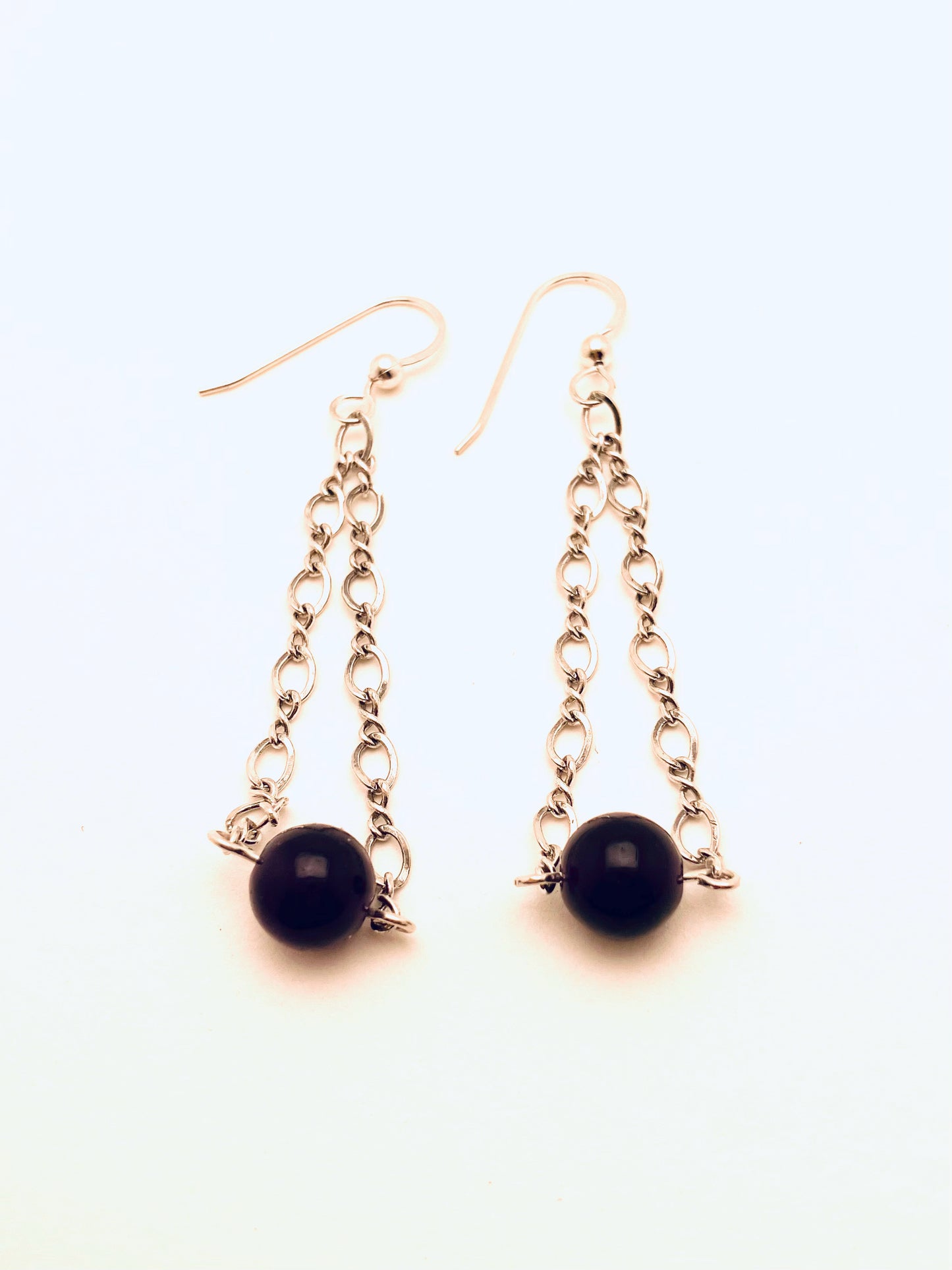 Crystal Earrings with Amethyst