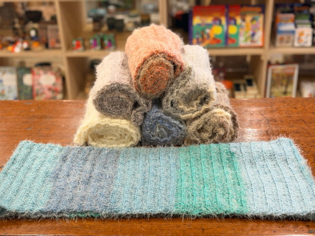One Size Acrylic and Nylon Blend Crochet Infinity Scarf