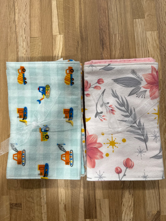 Burp Clothes Flannel Set of 3 Flannel