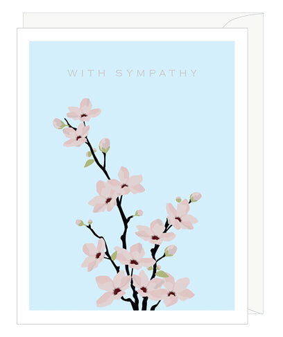 Cherry Blossom Sympathy Card