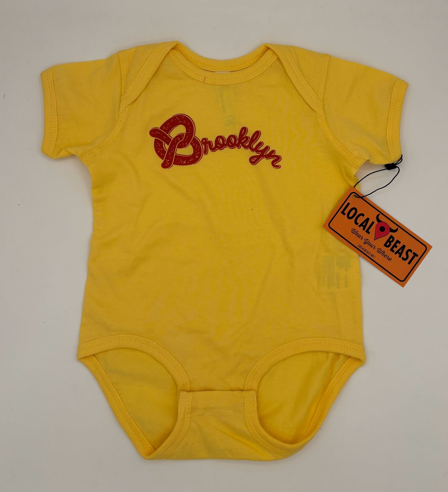 Brooklyn Pretzel Onesie 18M light blue