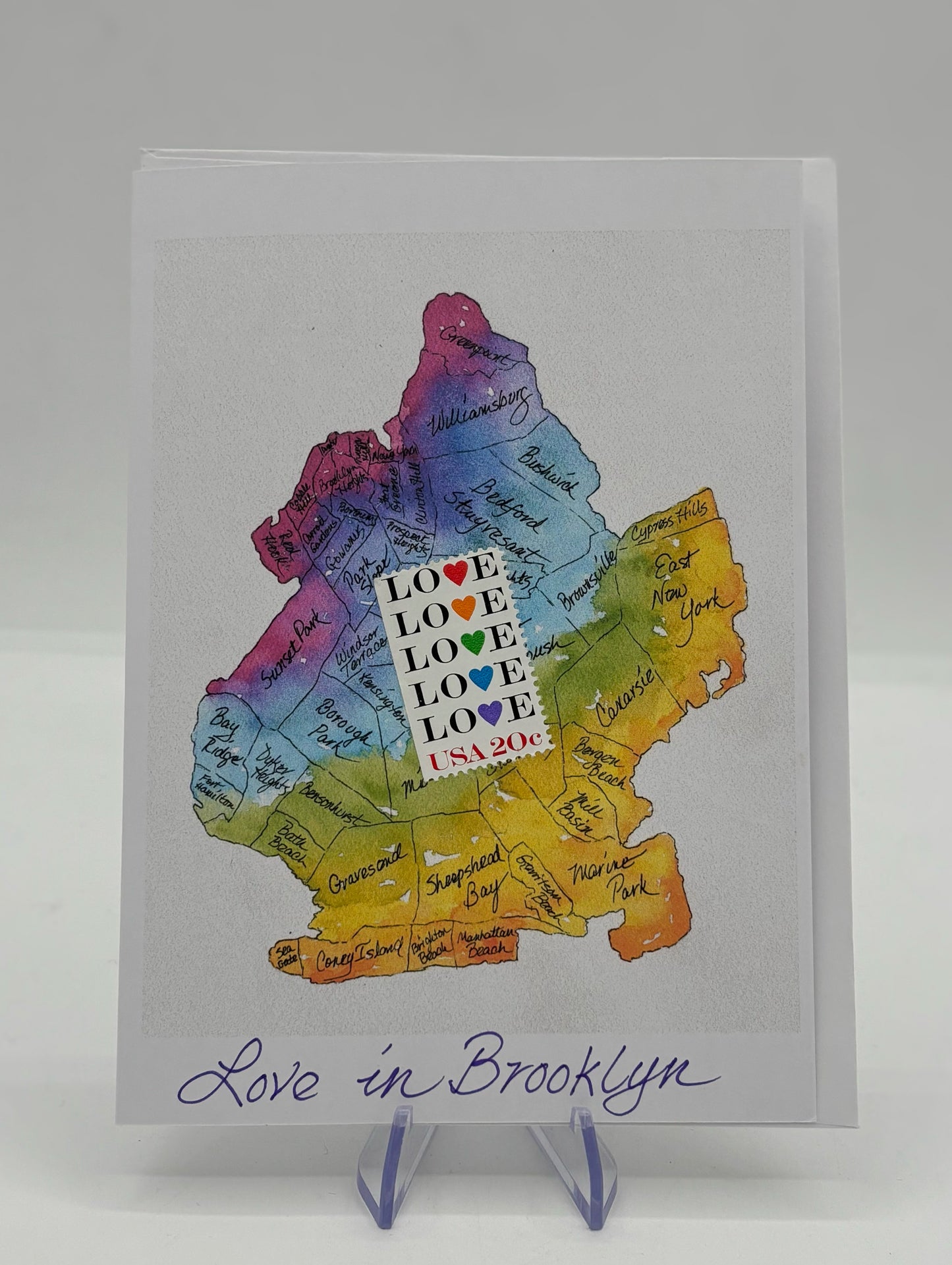 Love Stamp Brooklyn Valentine's card